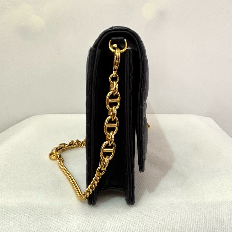 DIOR黑牛皮CARO WOC-3