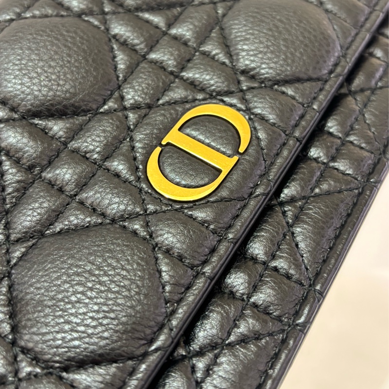 DIOR黑牛皮CARO WOC-8