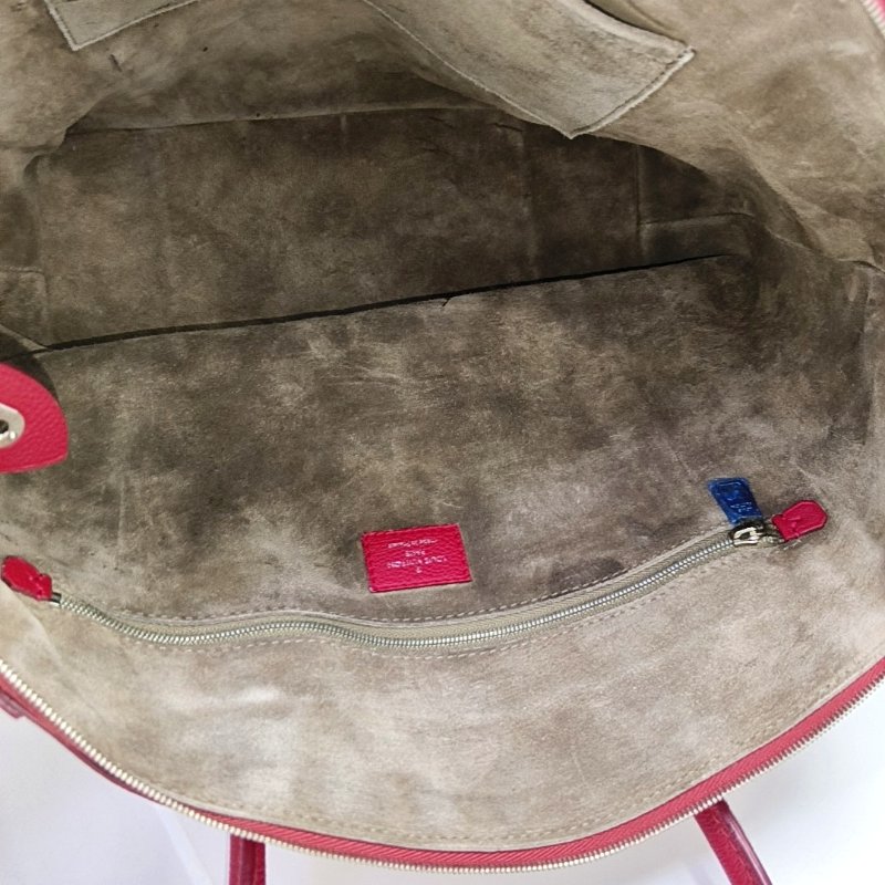 LOUIS VUITTON LOCKIT小號粉紅色牛皮單肩包手提包斜挎包銀色五金可拆卸肩帶-6