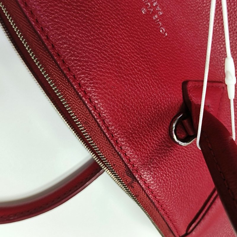 LOUIS VUITTON LOCKIT小號粉紅色牛皮單肩包手提包斜挎包銀色五金可拆卸肩帶-8