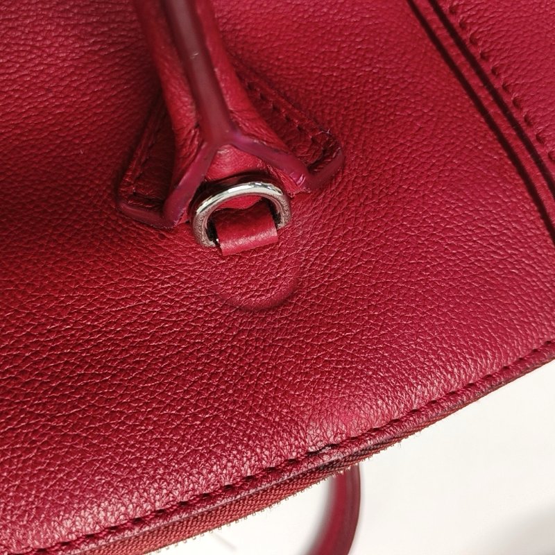 LOUIS VUITTON LOCKIT小號粉紅色牛皮單肩包手提包斜挎包銀色五金可拆卸肩帶-10