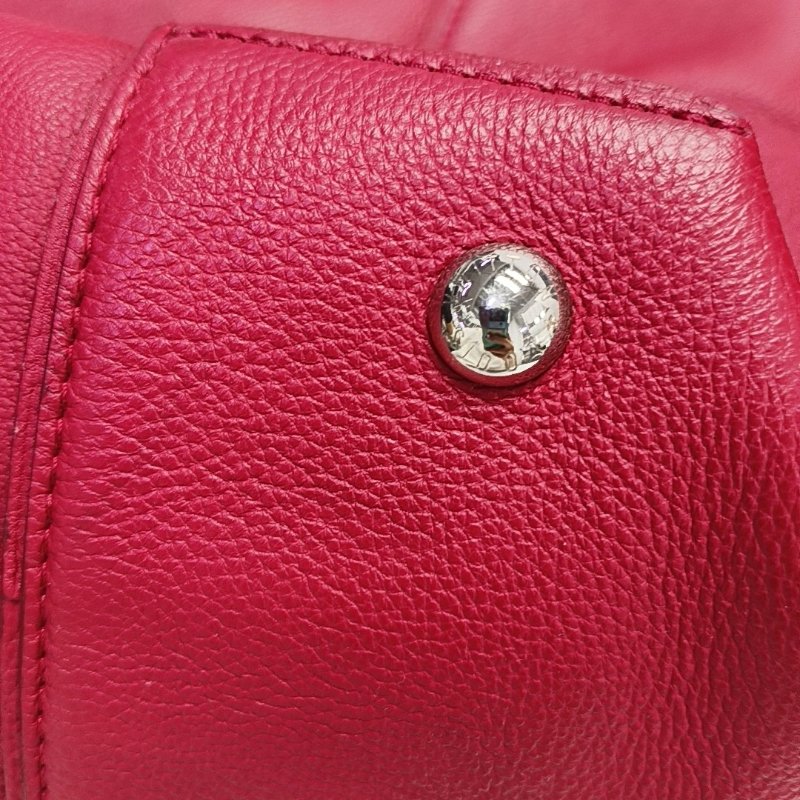 LOUIS VUITTON LOCKIT小號粉紅色牛皮單肩包手提包斜挎包銀色五金可拆卸肩帶-12