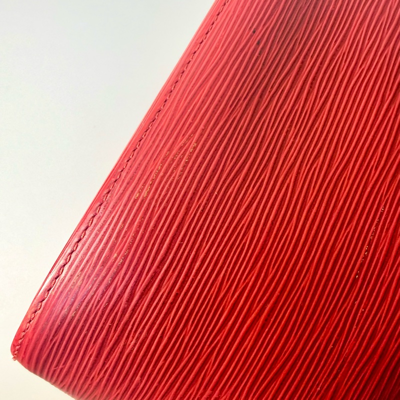 ✔️LOUIS VUITTON LV 路易威登 Epi Noe 水波紋水桶包／紅-12