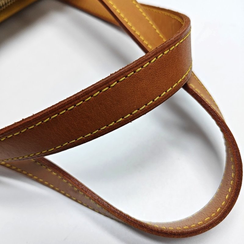 LOUIS VUITTON HOUSTON黃色漆皮壓紋手提包單肩包金色五金-9