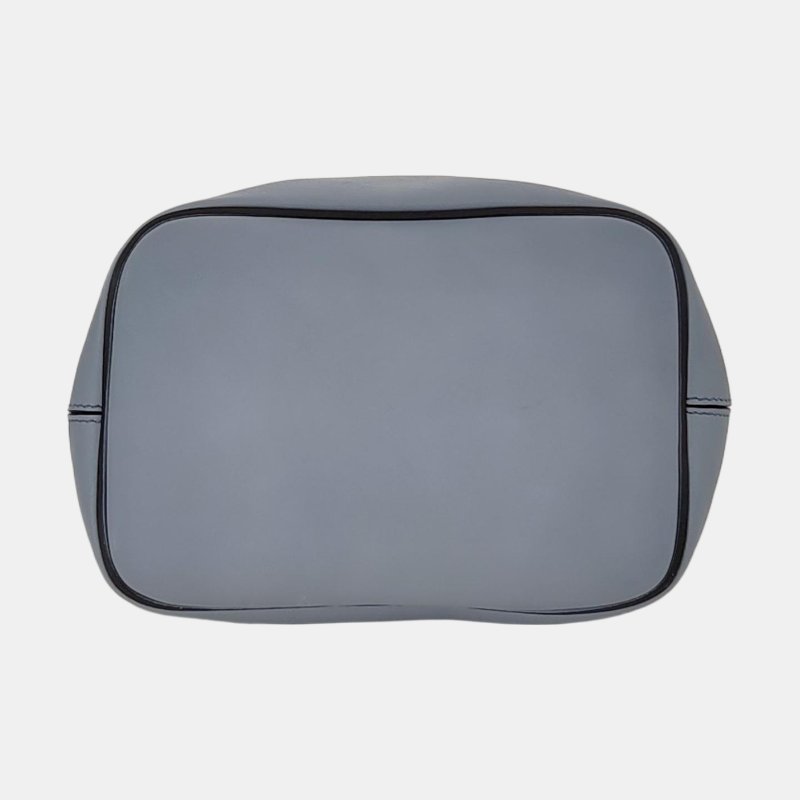 Chloe Faye藍色牛皮雙肩包單肩包金色銀色五金3條可拆卸肩帶-5