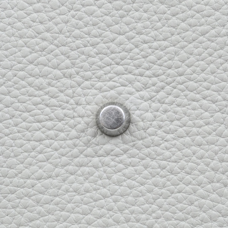 中古 愛馬仕 Hermès Picotin 26 大尺寸 水桶包 灰色 Taurillon Clemence TC 柔軟耐用小牛皮 銀色五金 Stamp Square D 菜籃子-17