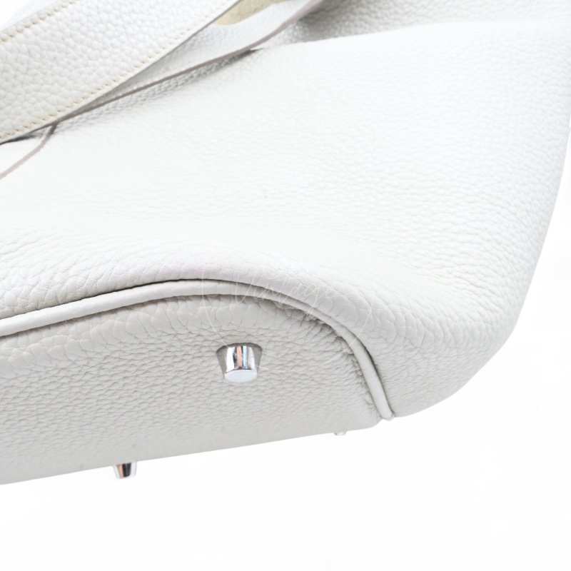 中古 愛馬仕 Hermès Picotin 26 大尺寸 水桶包 灰色 Taurillon Clemence TC 柔軟耐用小牛皮 銀色五金 Stamp Square D 菜籃子-46