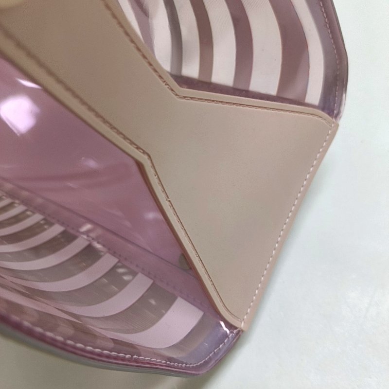 DELVAUX Tempete多色特殊材質單肩包手提包銀色五金可拆卸肩帶 9.8新-10