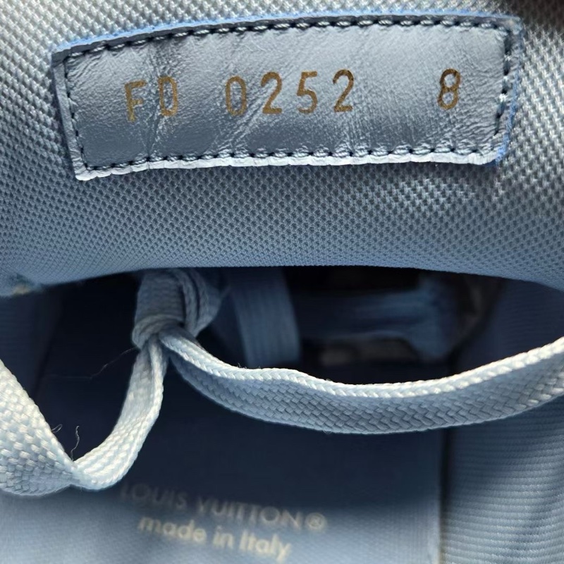 97新Louis Vuitton路易威登 LV TRAINER 白藍 北卡藍8碼 無附件-7