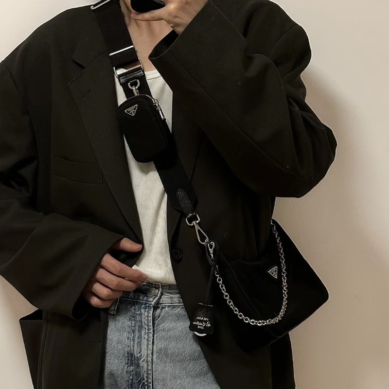 🏷Prada 普拉達．Re-Edition 2005 Hobo 三合一-28