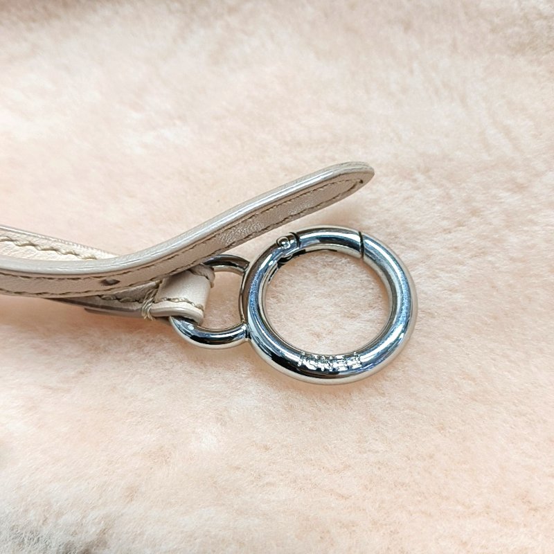 FENDI Peekaboo迷你粉色織物單肩包手提包斜挎包銀色五金可拆卸肩帶-16