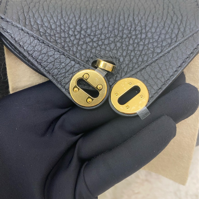 mini lindy 黑色 金扣-2