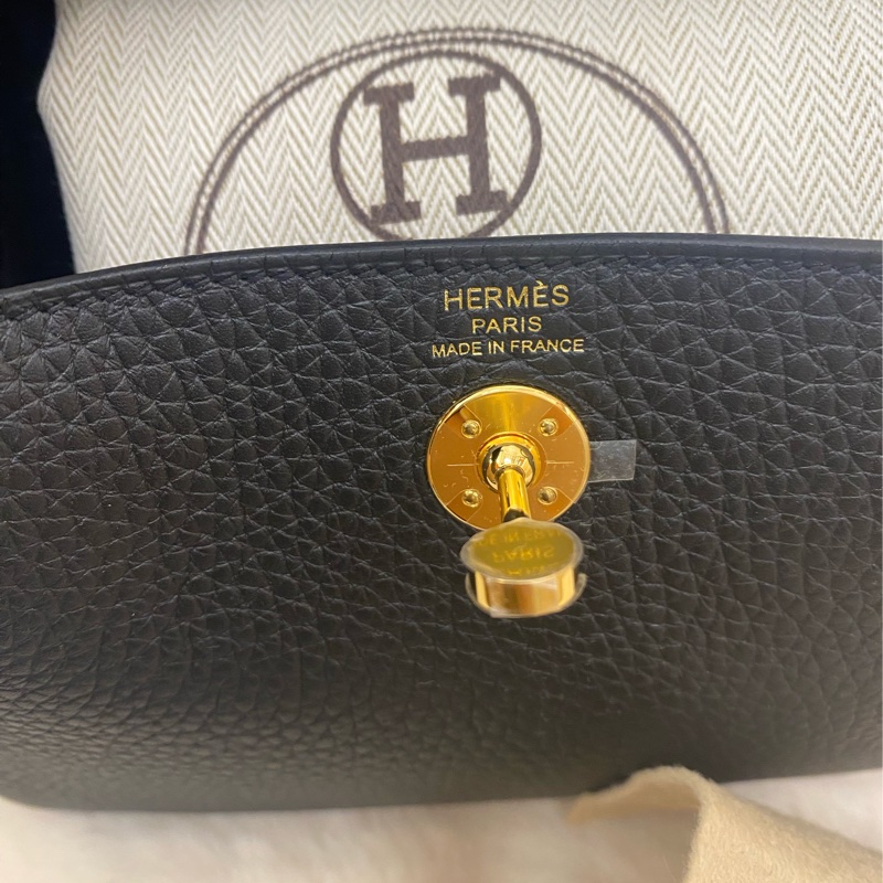 mini lindy 黑色 金扣-3