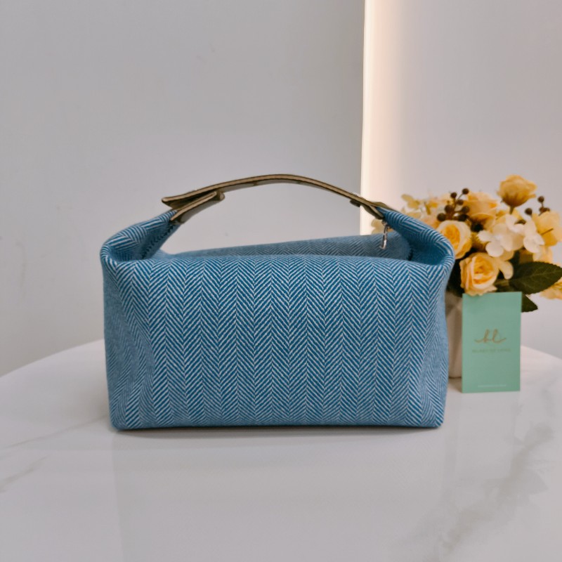 MS0503 Hermes 愛馬仕動物圖案手拿包包Animaux Blacks Case Large Cotton-1