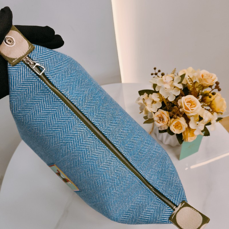 MS0503 Hermes 愛馬仕動物圖案手拿包包Animaux Blacks Case Large Cotton-15