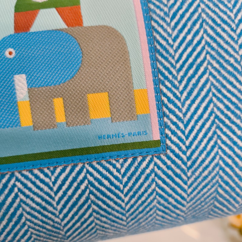 MS0503 Hermes 愛馬仕動物圖案手拿包包Animaux Blacks Case Large Cotton-16