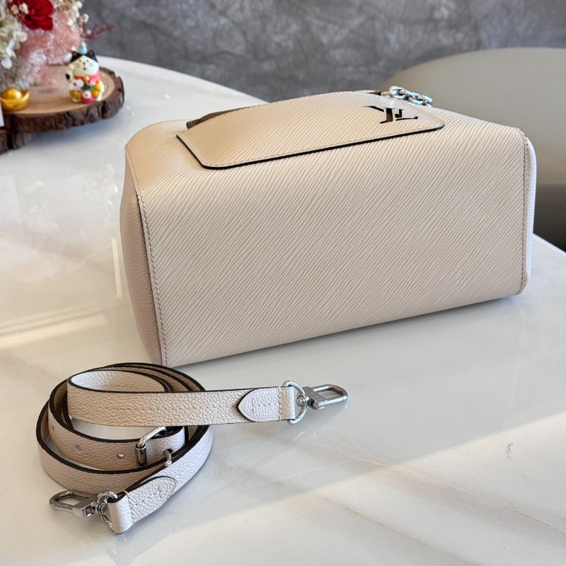 *SHIHNA名牌精品* LV M20520 Marelle Tote BB 石英白色水波紋托特包-8