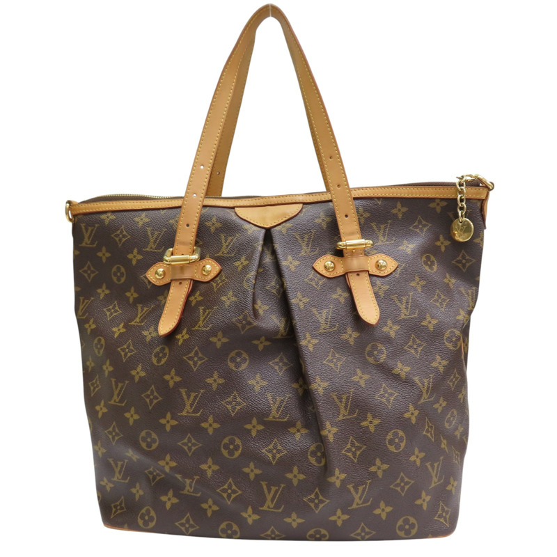 棕色 原花 帆布 Palermo GM 兩用包【LOUIS VUITTON LV 路易威登】 M40146-1