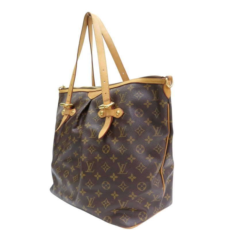 棕色 原花 帆布 Palermo GM 兩用包【LOUIS VUITTON LV 路易威登】 M40146-2