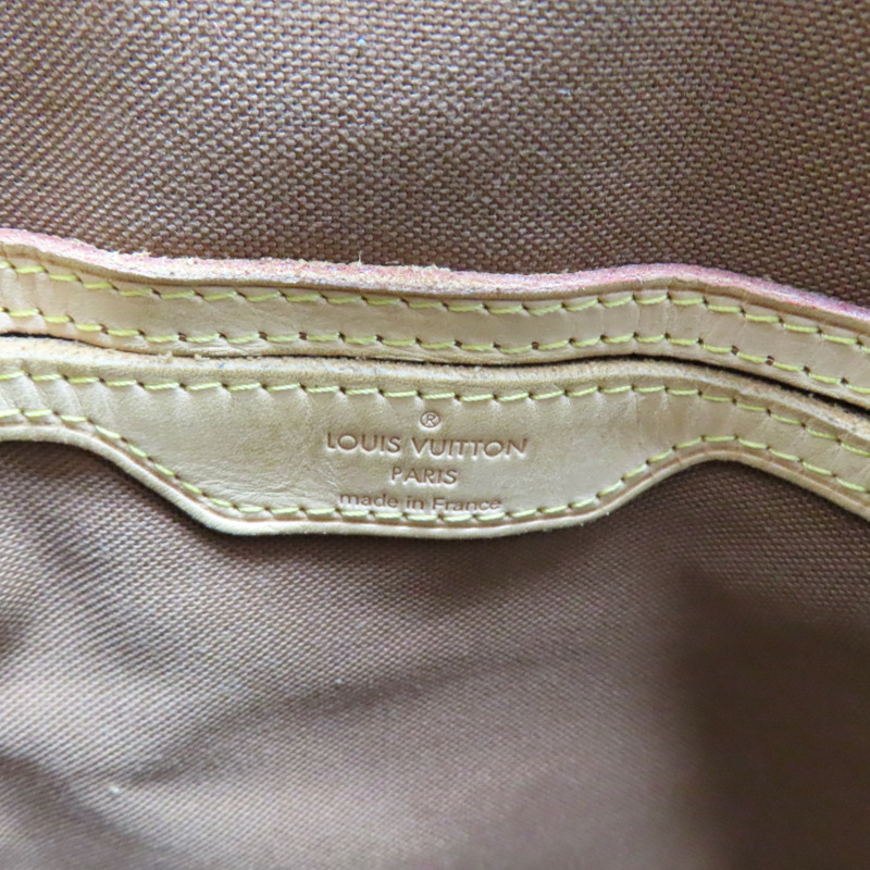 棕色 原花 帆布 Palermo GM 兩用包【LOUIS VUITTON LV 路易威登】 M40146-7