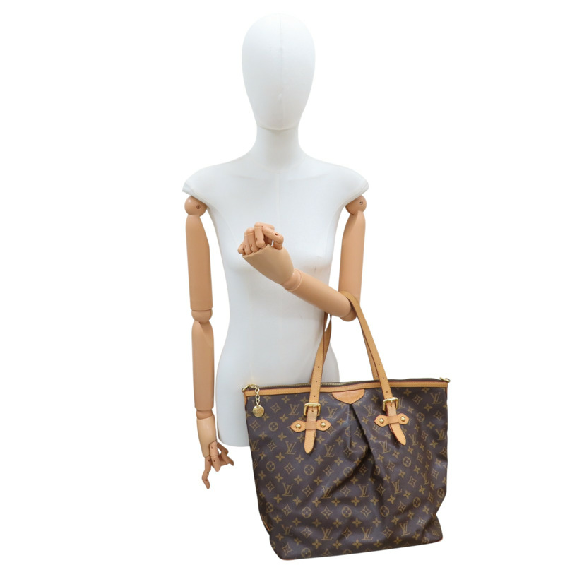 棕色 原花 帆布 Palermo GM 兩用包【LOUIS VUITTON LV 路易威登】 M40146-9