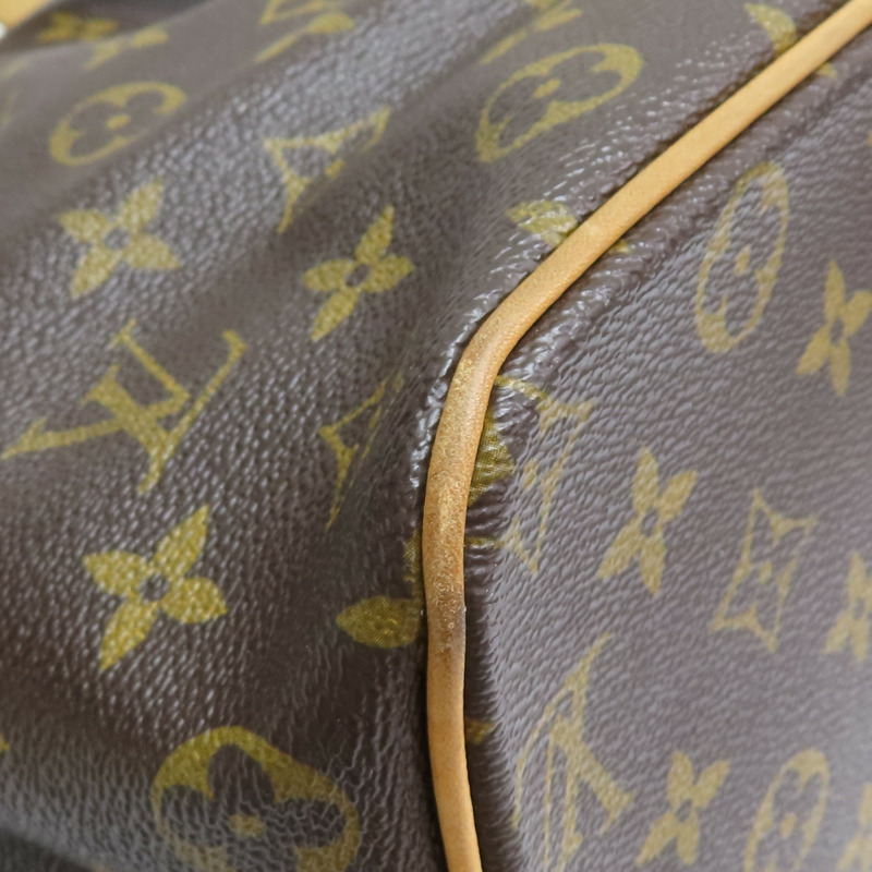 棕色 原花 帆布 Palermo GM 兩用包【LOUIS VUITTON LV 路易威登】 M40146-13