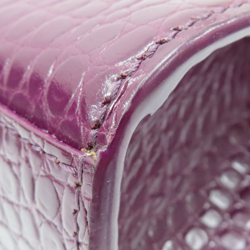 紫色 鱷魚皮 Kate Tassel Crossbody 肩背包 354119【SAINT LAURENT YSL 聖羅蘭 】 354119-15