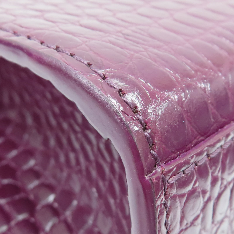 紫色 鱷魚皮 Kate Tassel Crossbody 肩背包 354119【SAINT LAURENT YSL 聖羅蘭 】 354119-16