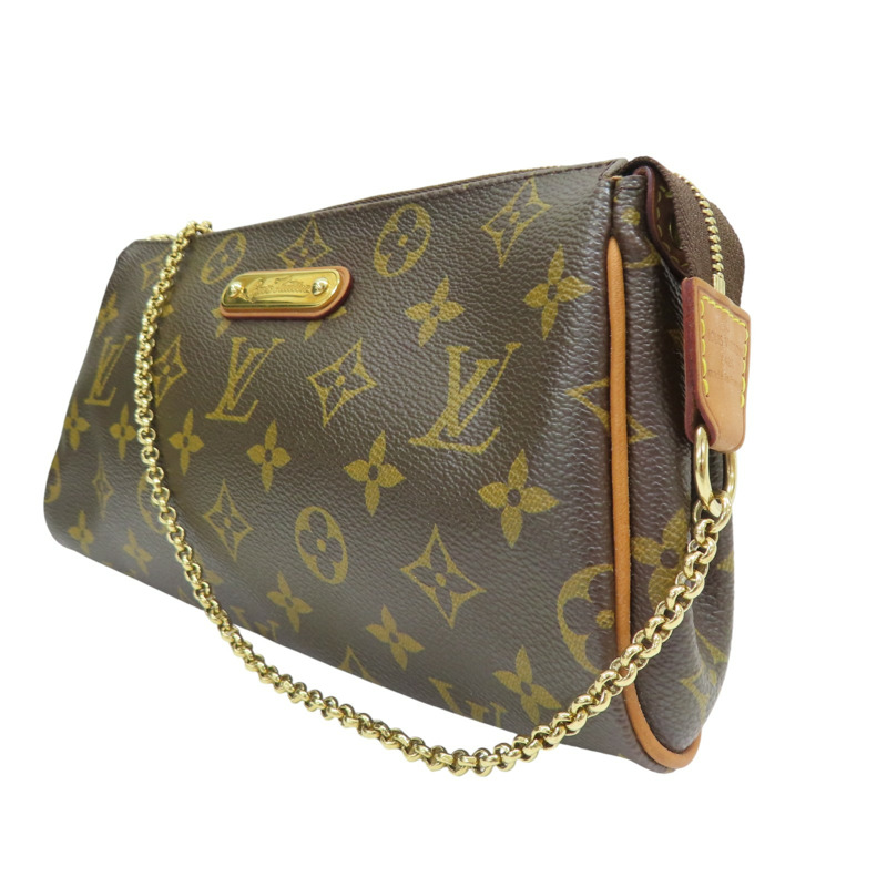 棕色 原花帆布 Eva 兩用包【LOUIS VUITTON LV 路易威登】 M95567-2