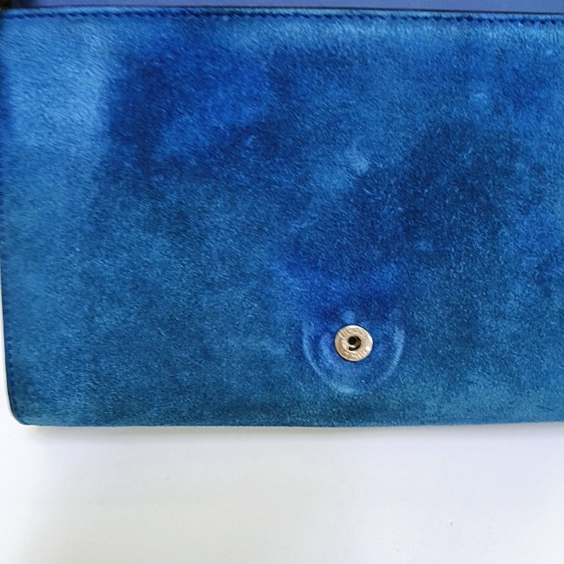 GUCCI Dionysus迷你藍色絨面革虎頭酒神包斜挎包銀色五金可拆卸肩帶-8