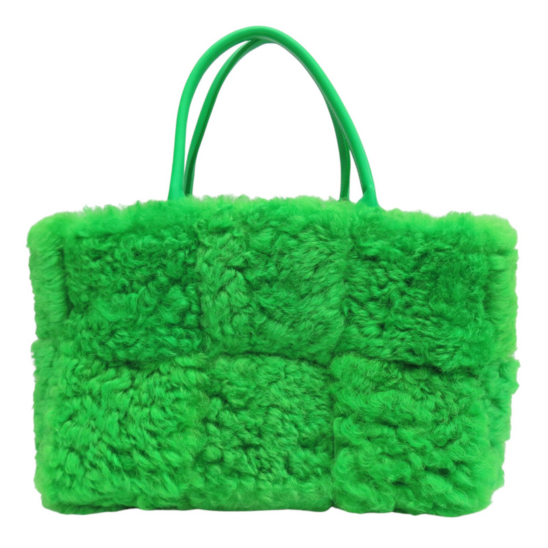 綠色 毛絨 手提包【BOTTEGA VENETA BV 寶緹嘉】 652867-0