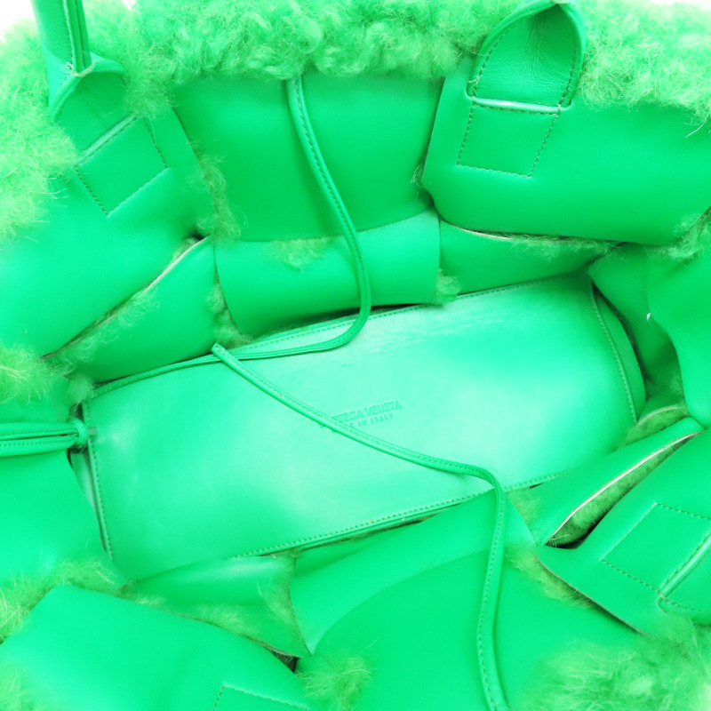 綠色 毛絨 手提包【BOTTEGA VENETA BV 寶緹嘉】 652867-5