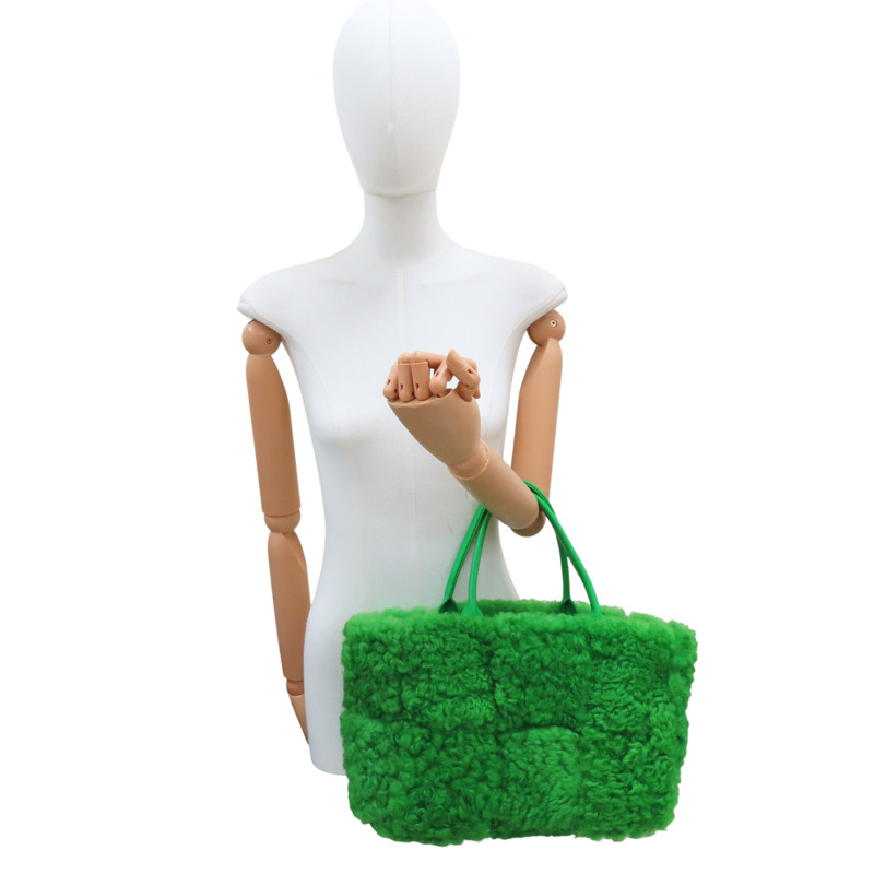 綠色 毛絨 手提包【BOTTEGA VENETA BV 寶緹嘉】 652867-8