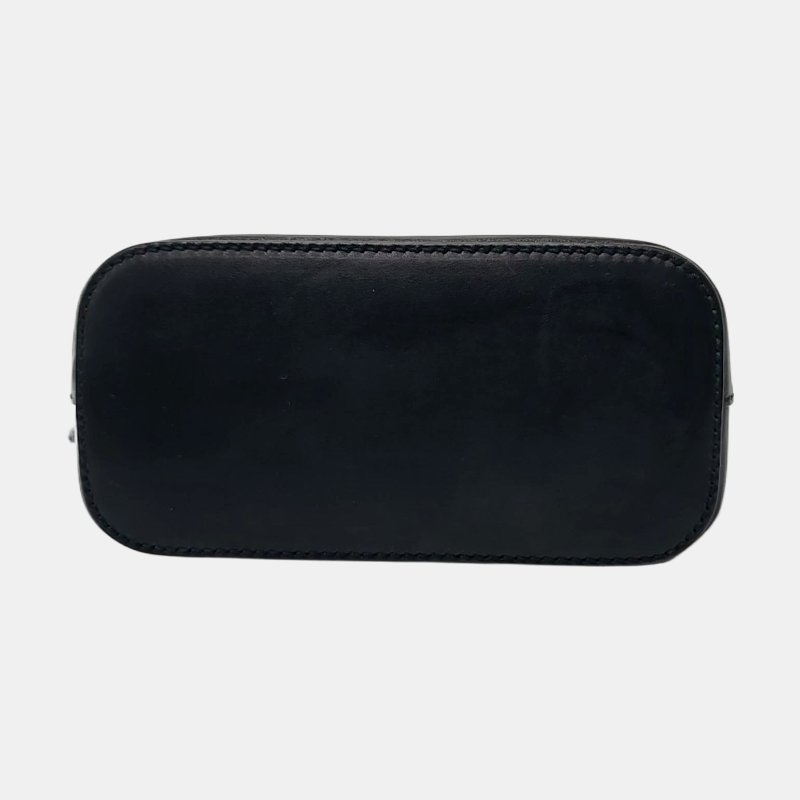 GUCCI Gucci X Sega黑色牛皮印花單肩包斜挎包銀色五金可拆卸肩帶-5