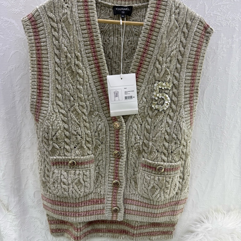 Chanel 針織背心 （未使用品）EU36-11