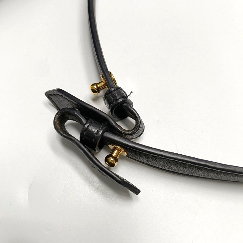 FENDI 2 Jours藍色羊毛皮單肩包斜挎包手提包金色黑色五金可拆卸肩帶-14