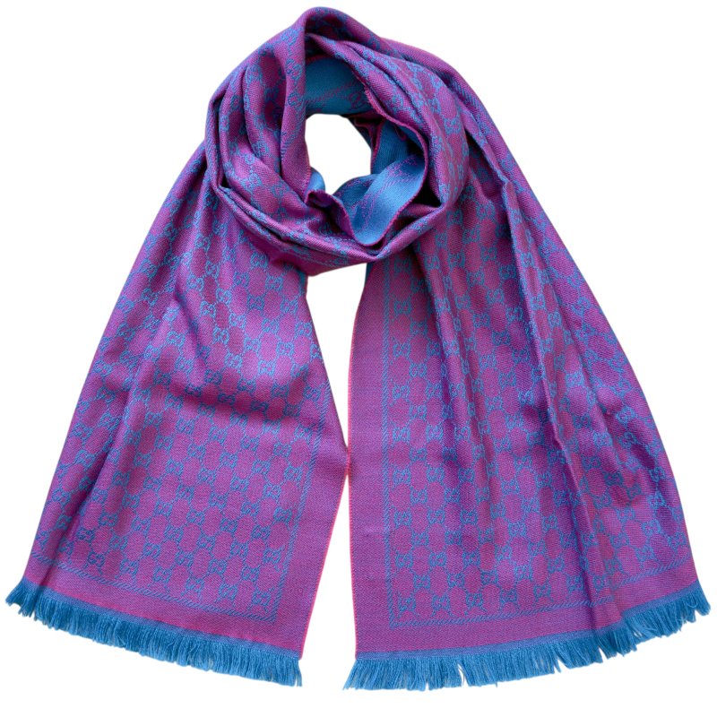 GUCCI GG 雙面 圍巾-1