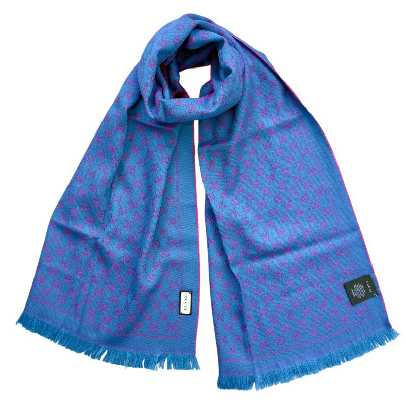 GUCCI GG 雙面 圍巾-4