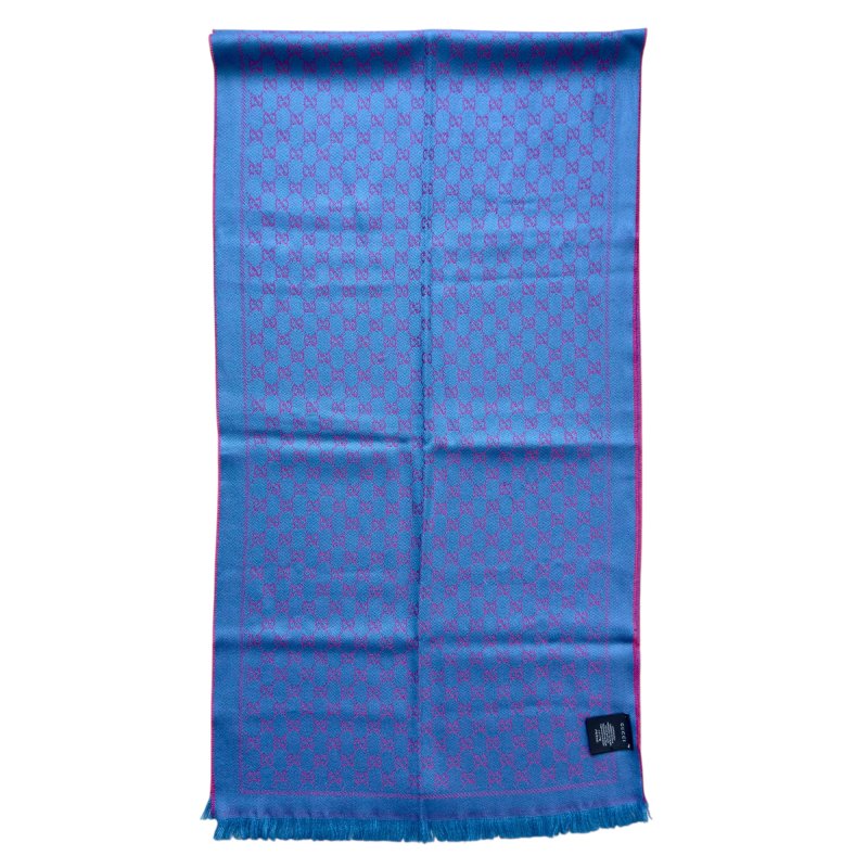 GUCCI GG 雙面 圍巾-5