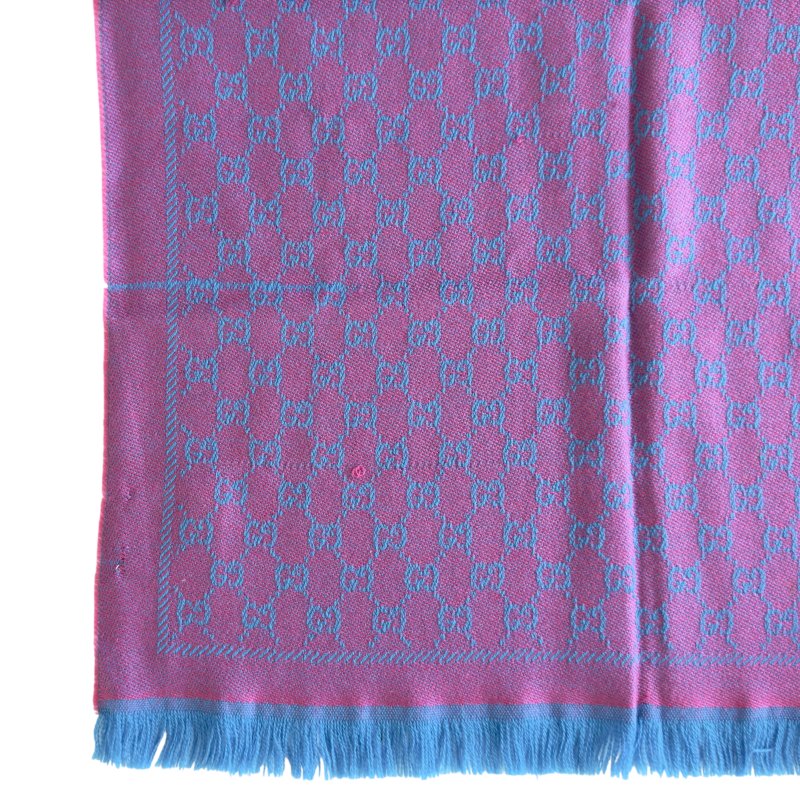 GUCCI GG 雙面 圍巾-17