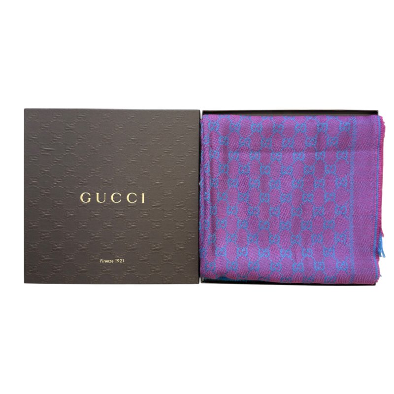 GUCCI GG 雙面 圍巾-23
