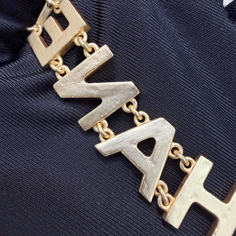 Chanel 20P 金色字母水鑽項鏈 XB957-6