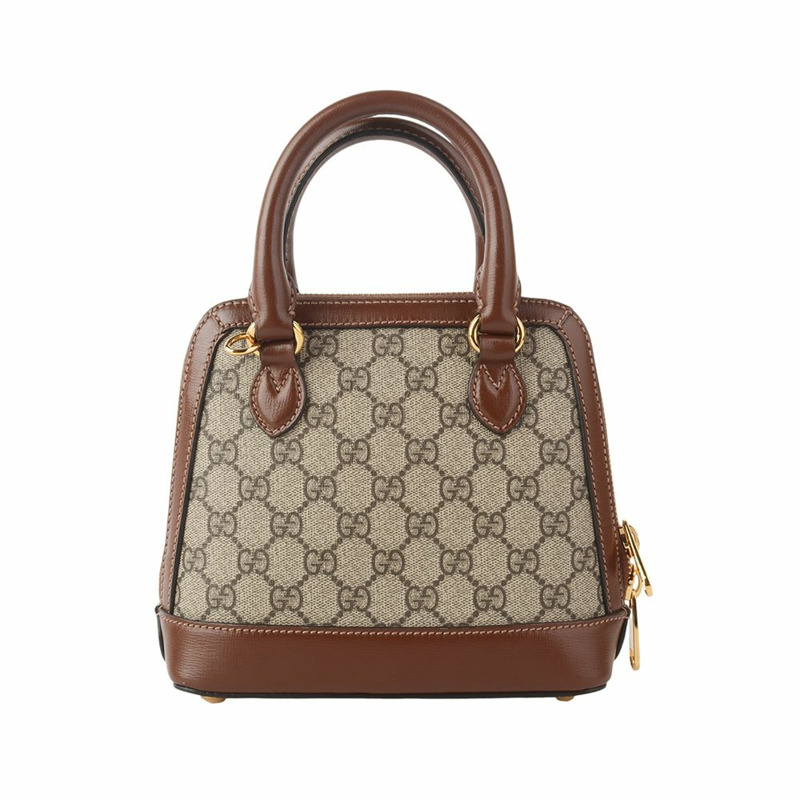 【包稅】GUCCI 640716 GG Supreme 1955 馬銜扣手提迷你斜背包 35778-2-1