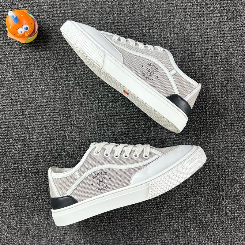 98新Hermes愛馬仕灰色板鞋 尺碼：36.5 無附件-3