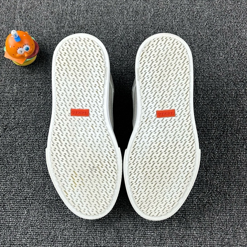 98新Hermes愛馬仕灰色板鞋 尺碼：36.5 無附件-7