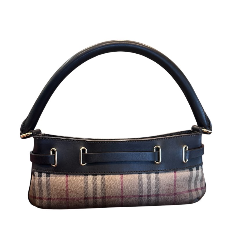 BURBERRY漸層經典格紋戰馬側背包-1