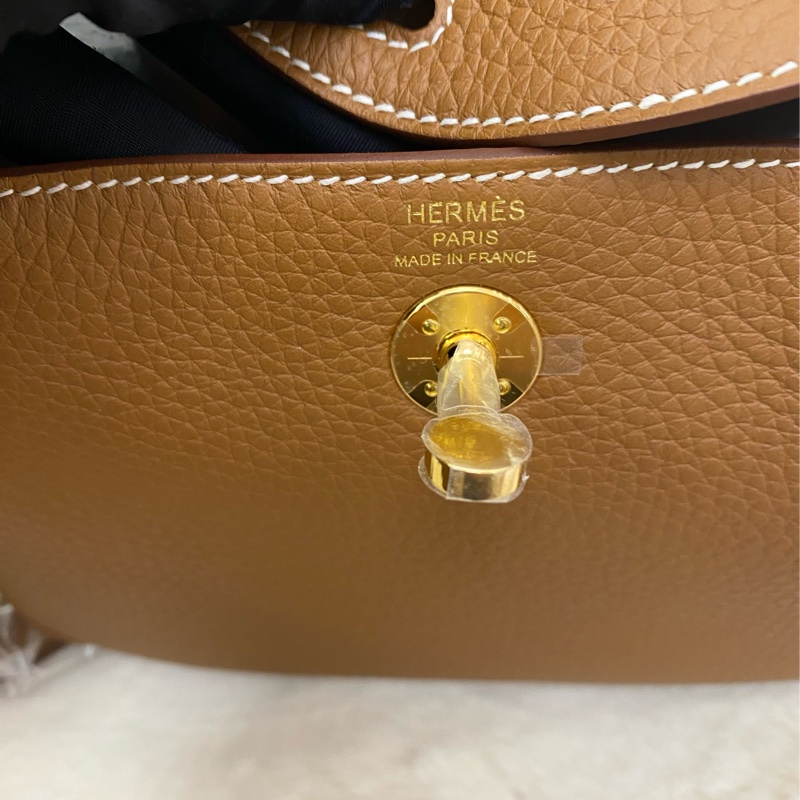 mini Lindy 金棕色 金扣-2