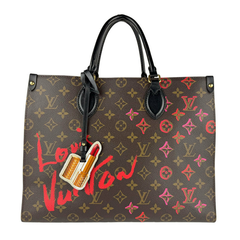 路易威登 Fall in Love Monogram 單肩包/手提包，香港專供，On the Go MM 帆布，棕色，女士，M45888 z7816-0