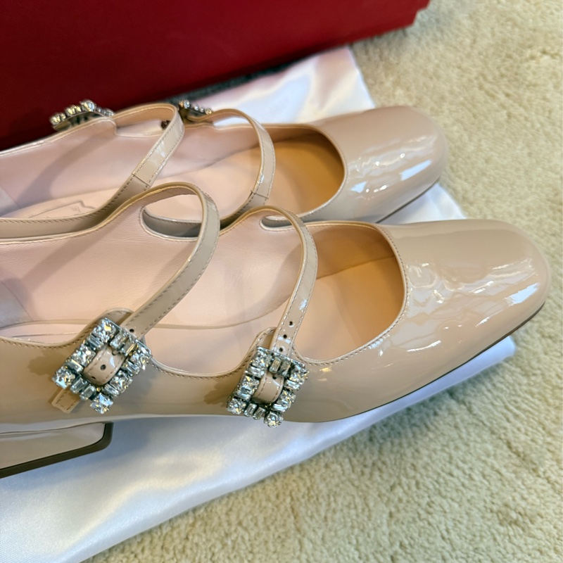 Roger Vivier 水晶方釦瑪莉珍鞋 37.5-0
