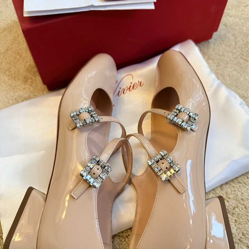 Roger Vivier 水晶方釦瑪莉珍鞋 37.5-6
